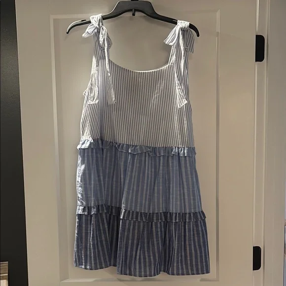 Blu Pepper Dresses | Blu Pepper Striped Blue Dress | Color: Blue/White | Size: S | Mmgrebel's Closet